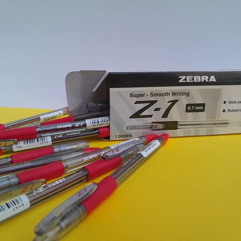 خودکار قرمز مدل Z-1 زبرا 0.7 mm 