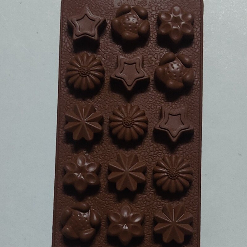 قالب شکلات گل و ستاره متنوع کد 10