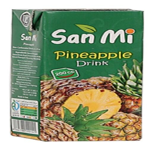 آب میوه پاکتی 200 سی سی آناناس سان می-بسته 36 عددی