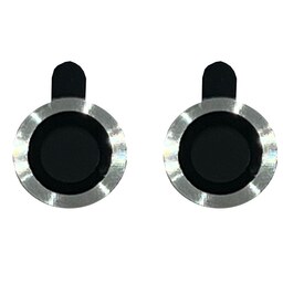 محافظ لنز دوربین رینگی برای گوشی موبایل اپل Iphone 11 - 12 - 12 Mini رنگ نقره ای