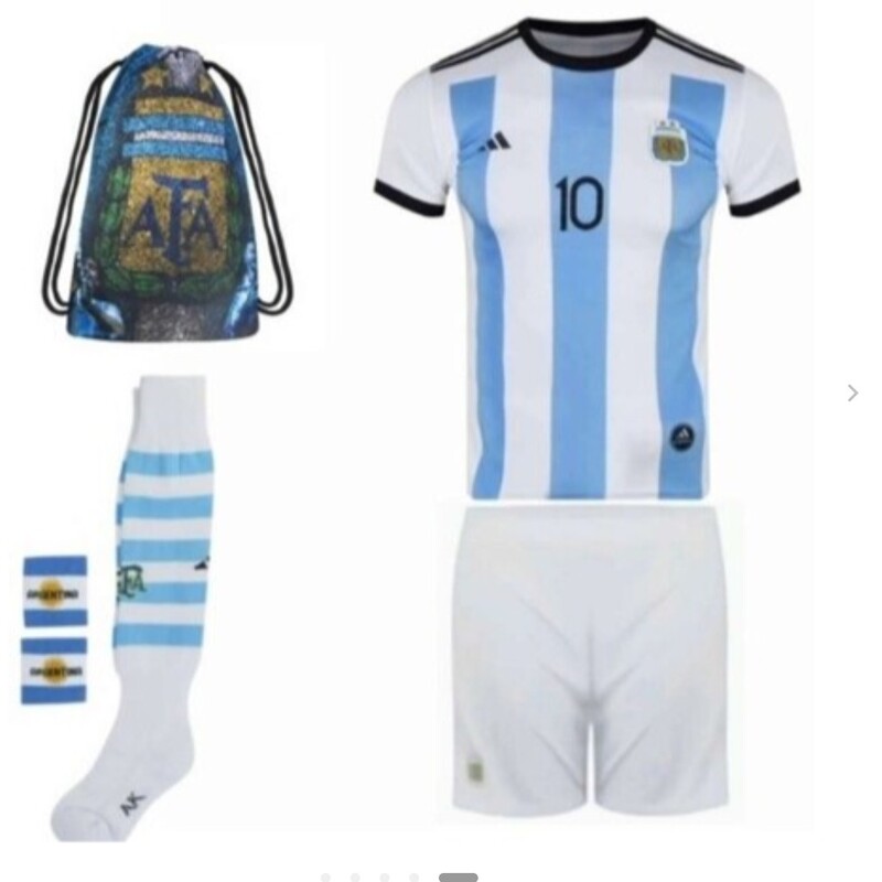 ست شش تکه لباس ورزشی آرژانتین مدل مسی 2023
