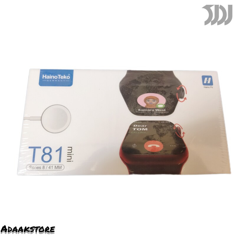 ساعت هوشمند آلمانی haino teko T81 mini - رزگلد و مشکی - 18 ماه گارانتی شرکتی 