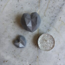 مینی پک هدیه شمع وارمر اکلیلی ، قلب الماسی و قلب رو آبی