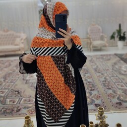 روسری سوپر نخ طرح ثنا ( کد 7)