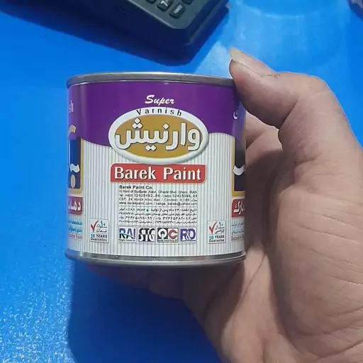 روغن جلا آلکیدی 190 گرمی برند بارک 