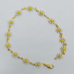 دستبند با طرح گل بابونه 