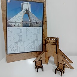 پازل چوبی سه بعدی طرح (برج آزادی)