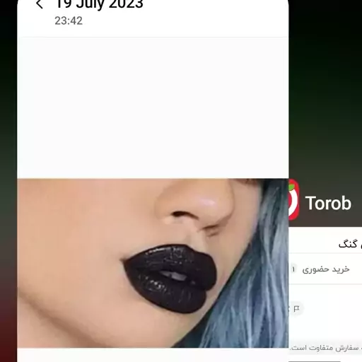 رژ لب مشکی تیاسون رژ لب مشکی جامد

