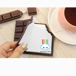 دفترچه شکلاتی  100برگ بدون خط
