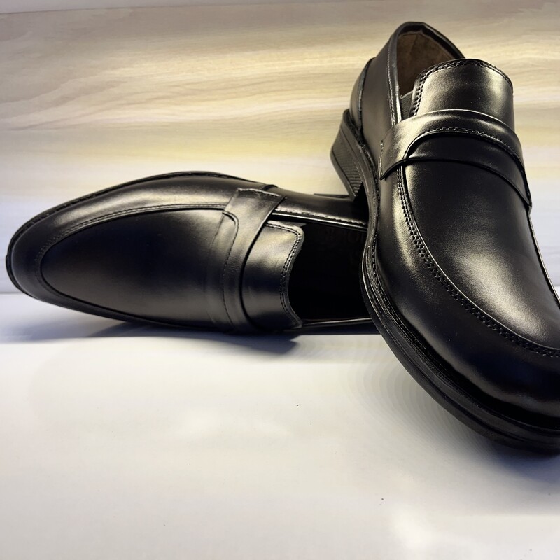 کفش چرم مردانه مجلسی کشی مشکی بسیار زیبا و راحت