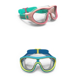 عینک شنا نابایجی مخصوص کودکان  مدل swimdow 100دیکتلون فرانسه اوریجینال