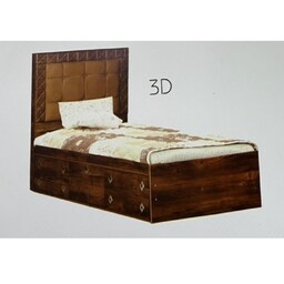 تخت خواب یک نفره مدل3d بدون باکس و کشو-ارسال به شکل پس کرایه