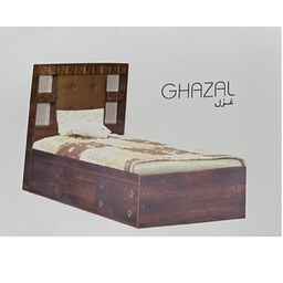 تخت خواب یک نفره مدل غزل بدون باکس و کشو - ارسال به شکل پس کرایه