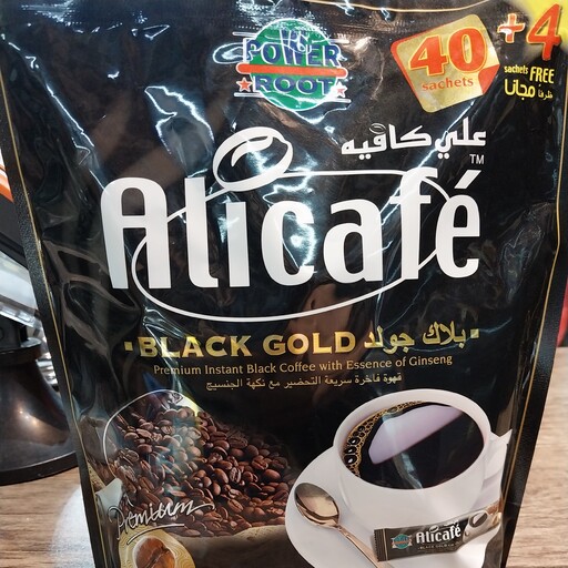 قهوه علی کافه اصل مدل بلک گلد 40 عددی به علاوه 4 عدد اضافه