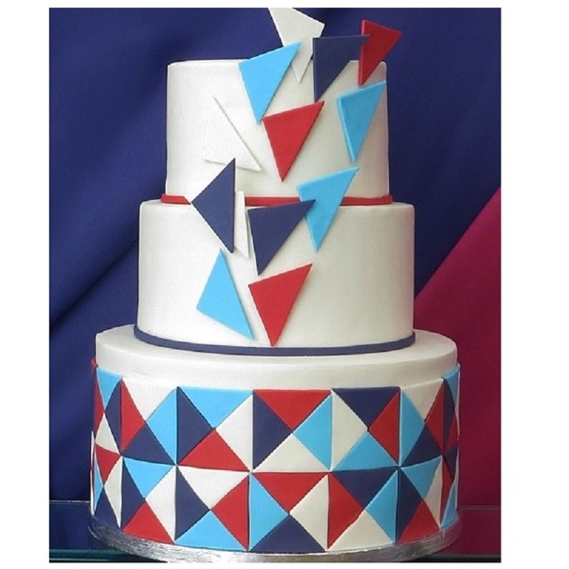 کاتر کوکی و برش خمیر شیرینی مدل مثلث مجموعه 4 عددی