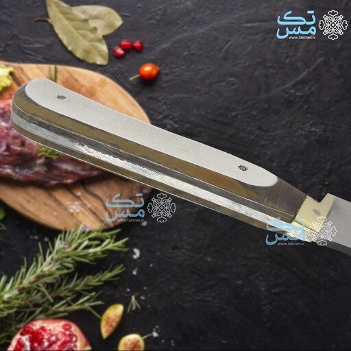 چاقو دم دستی  آشپزخانه استاد حیدری دسته کائوچو سایز 1 طول 20 سانتیمتر