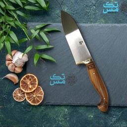 چاقوی سفارشی آشپزخانه سلاخی مدل قمی استاد وفا با تیغه فولادی 026