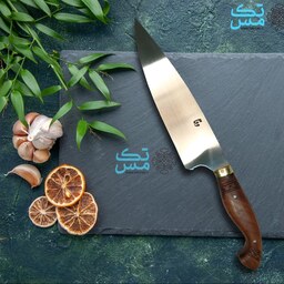 چاقوی سفارشی آشپزخانه راسته ای بلند استاد وفا با تیغه فولادی 026