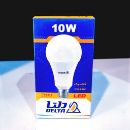 لامپ حبابی رنگی  10وات دلتا (آبی)
