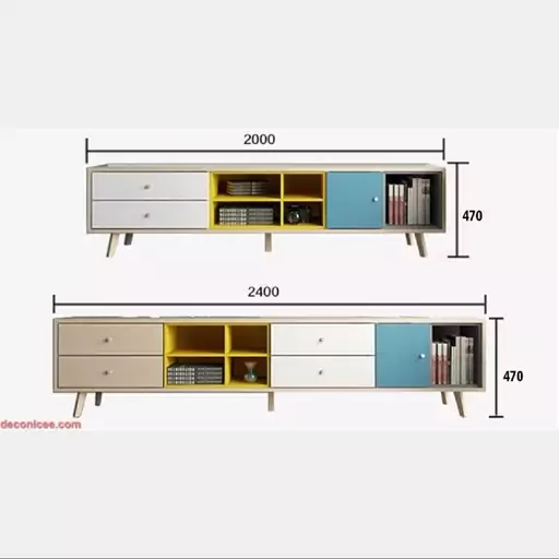 میز تلویزیون لوکس چند رنگ