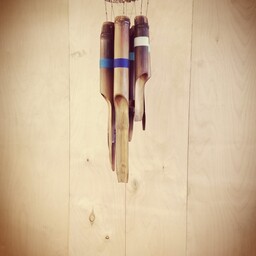 بادزنگ (بامبو) مدل دکمه . آویز چوبی . زنگ باد