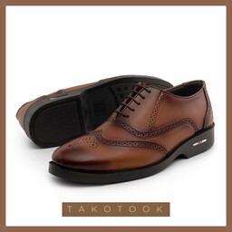 ده جفت کفش مردانه هشترک برند تات رویه چرم خارجی درجه یک سایز 40 تا 44 فروش عمده 