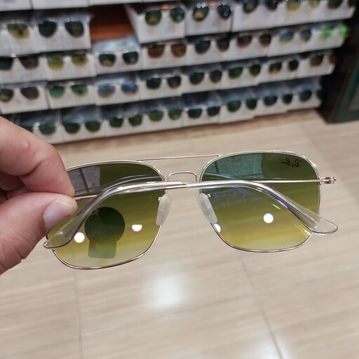عینک آفتابی مردانه ریبن عدسی شیشه هایلایت سبز بالاترین کیفیت ارسال رایگان