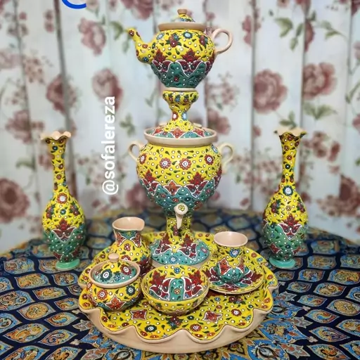 سرویس سماور متوسط  (ارسال رایگان)