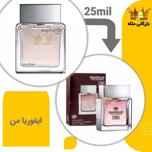 عطر  جیبی  ایفوریا من مارکویی 25 میل  (CK Euphoria for men)