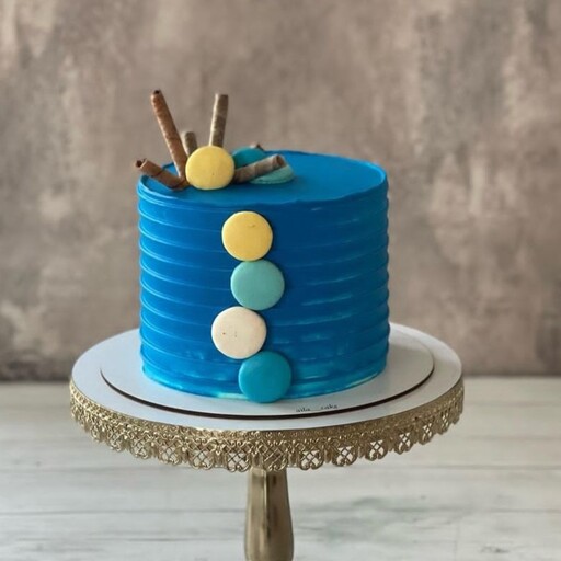 کیک تولد آبی کیک تولد کیک مردانه