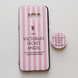 قاب طرحدار  VICTORIA SECRET پاپ سوکت دار گوشی سامسونگ S8 plus 