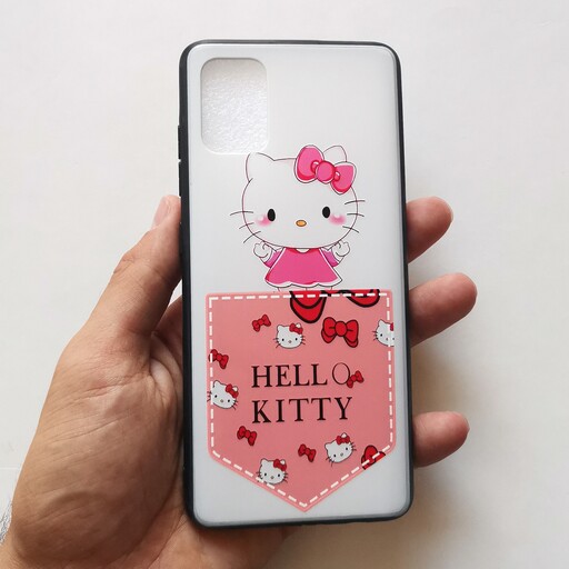 قاب طرحدار  براق HELLO KITTY گوشی سامسونگ A51