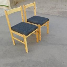  صندلی چوبی با چوب روسی  جلا خورده با اتصالات محکم و روکوبی شده 