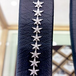 دستبند نقره زنانه طرح ستاره عیار925