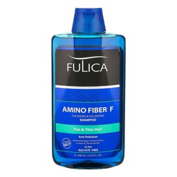 شامپو بدون سولفات تقویت کننده و حجم دهنده موی سر فولیکا حاوی آمینو اسید جهت موهای نازک و کم حجم 400 میل