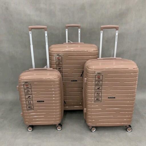 چمدان مونزا مدل 019 به صورت ست سه تیکه ایتالیایی