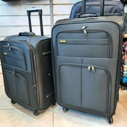 چمدان مسافرتی چهار چرخ دسته تراولی CAT دو سایز بزرگ و متوسط متریال خارجی 