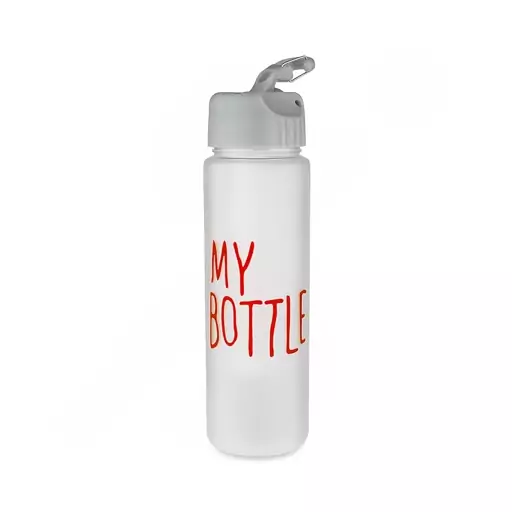 قمقمه ورزشی 800cc قلاب دار دارای جا یخی MY BOTTLE ( طوسی - قرمز )