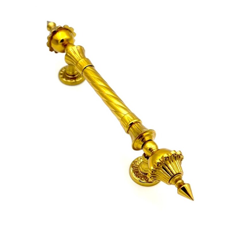 دستگیره ثابت سلطنتی مناسب برای درب حیاطی و ضد سرقت رنگ طلایی