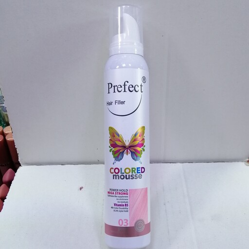 موس مو رنگی فانتزی پرفکت رنگ صورتی 03Prefect Colored Hair Mousse 03-Pink 150ml