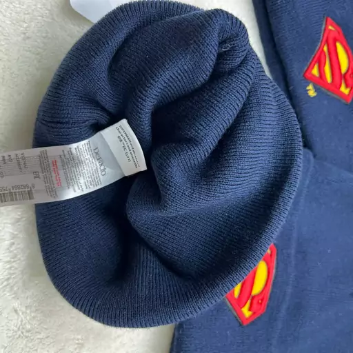 کلاه بافتنی مردانه دفکتو مدل SUPER MAN