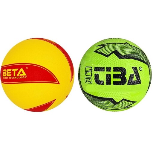 بسته 2 عددی توپ فوتبال و والیبال تیبا TIBA Sport