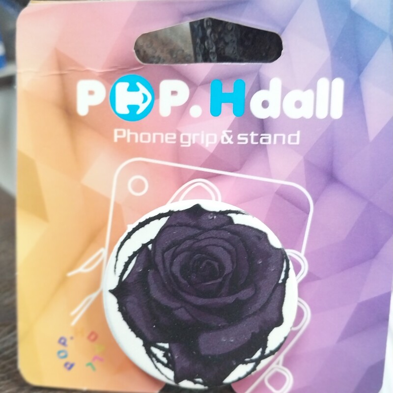 پاپ سوکت . پایه نگهدارنده گوشی ، موبایل مدل گل مشکی