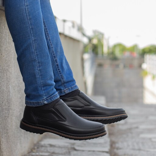 کفش رسمی مردانه مدل سورن کشی رنگ مشکی