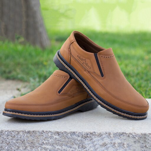 کفش رسمی مردانه مدل سورن کشی رنگ عسلی