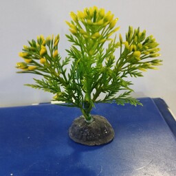 گیاه مصنوعی شویدی 3 برگ زرد