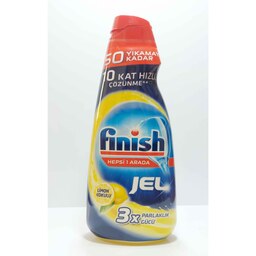 ژل ماشین ظرفشویی فینیش FINISH اصل اسانس لیمو با حجم 1000 میلی لیتر