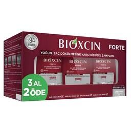 پک 3 عددی شامپو ضد ریزش بیوکسین فورت BIOXCIN FORTE مناسب تمام موها حجم 300 میل