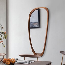 آینه قدی چوبی دفرمه ساخته شده از چوب چنار 