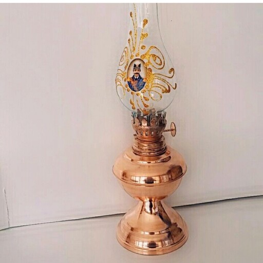 چراغ گردسوز مسی شاه عباسی  نانو شده (شیک و دکوری)  و قابل استفاده  